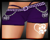 Purple Cute Penta Shorts