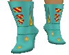 *F TEAL HOT BOOTS