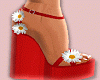 Red Spring Sandals