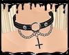 {G} Chained Collar Cross