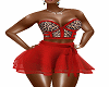 leopard an red dress