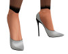 Simple Silver Pumps