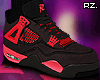 rz. Black/Red Sneakers