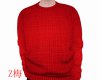 Z梅 fuzzy red sweater