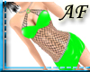 [AF]Green Fishnet Mini