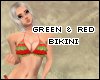 [P] red & green bikini