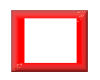 Red Hearts Frame Sticker