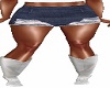 worn jean skirts