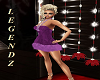 Velvet Purple Halter Dr