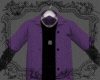 ZH| Purple open shirt