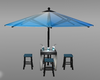 Table Umbrella Blue Paya