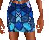 h town  blue glass skirt