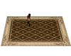Brown and Gold Area Rug