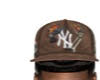 NY fitted cap | brown