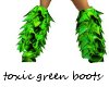 Toxic green moster boots