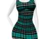 A^ Jania Aqua Plaid Fit