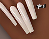 q! almond milk nails