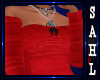LS~RLL SWEATER DRESS RED
