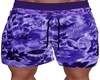 Purple Tie Die Shorts