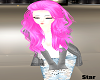 Messy Long Pink Hair