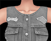 Gray Denim Top