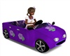 kids purple rose car