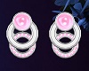 Silver&Pink Earrings
