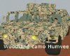 Woodland camo Humvee