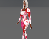 PINK/ RED PATCH BODYSUIT