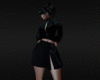 BLACK LEATHER SKIRT