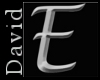 F Silver "E" Pendant