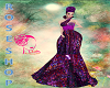 R. Purple Flora Gown