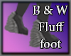 B & W Foot Fluff