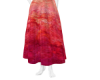 MS Red ColoredLong Skirt