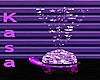 KIDS Purple Turtle Lamp
