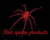 Red spider pillows&table