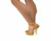 Beige/Gold Playboy Heels