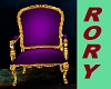 Gold Purple Chair