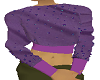 sweater F design purple