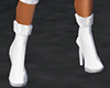 {T} Sexy White Fur Boots