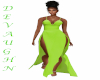 Jovani 2 Slit Lime Gown