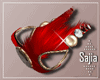 S | Fur Bracelet Red R