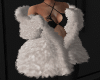 Fluffy White Fur Coat