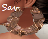 Copper Huge Earrings