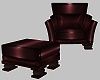 Carmine Chair & Pouf