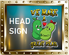"GREAT PEAR" HEAD SIGN