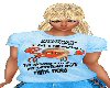 *F 50'S BLUE CRABBY TEE