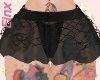 e. blk fishnet skirt