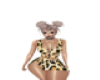 Cheetah Fur Dress