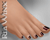 Dark Chocolate Bare Feet